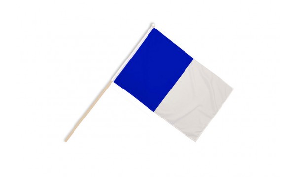 Blue and White Irish County Large Hand Flags